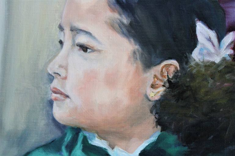 Original Portrait Painting by Afekwo N