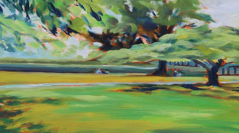 Original Figurative Landscape Painting by Afekwo N