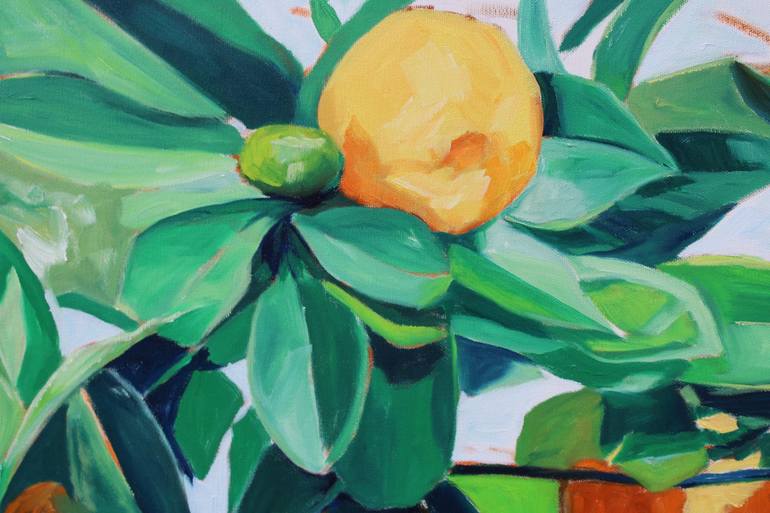 Original Impressionism Garden Painting by Afekwo N