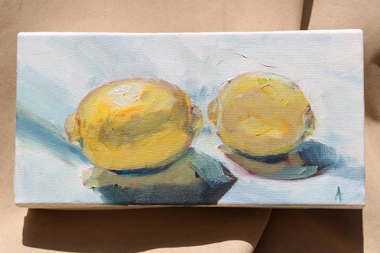 Original Impressionism Still Life Painting by Afekwo N