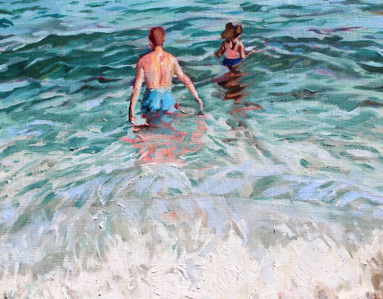 Original Figurative People Painting by Afekwo N