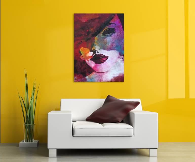 Original Art Deco People Painting by Joel Imen