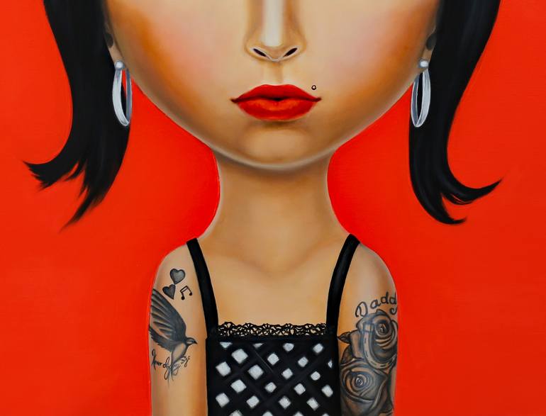 Original Illustration Pop Culture/Celebrity Painting by Gina Palmerin