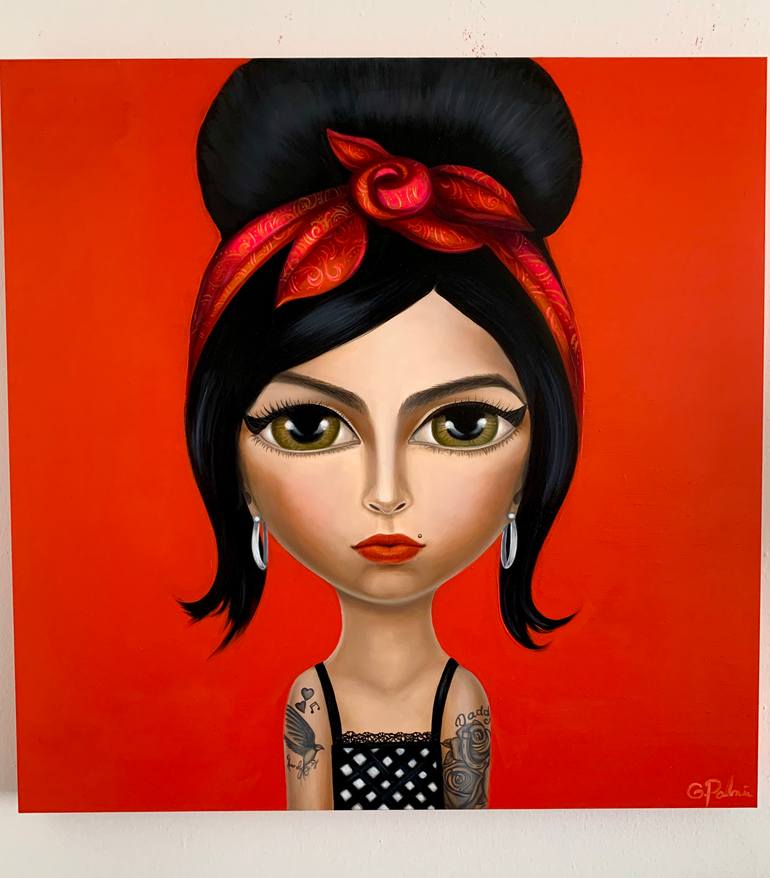 Original Illustration Pop Culture/Celebrity Painting by Gina Palmerin