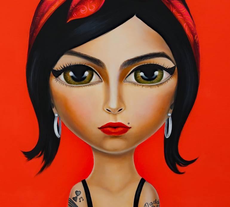 Original Illustration Pop Culture/Celebrity Painting by Gina Palmerin