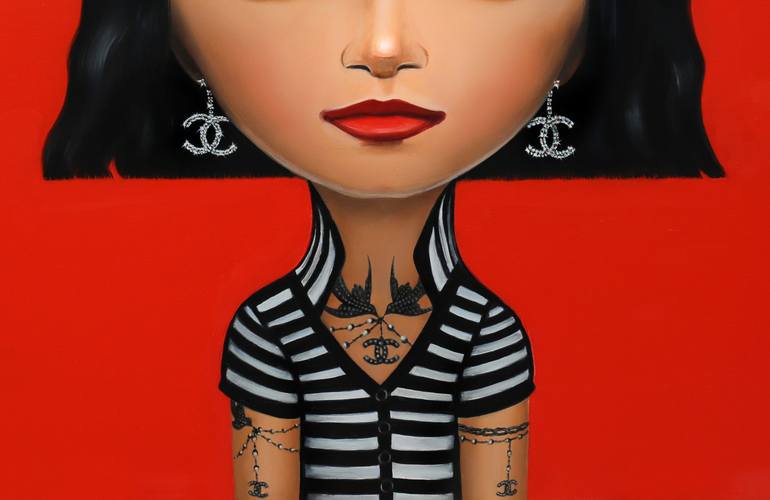 Original Illustration Pop Culture/Celebrity Painting by Gina Palmerin