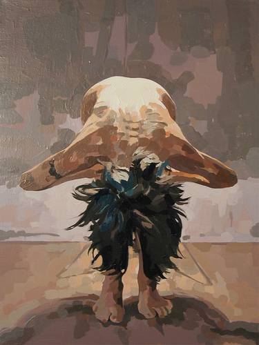 Original Figurative Nude Paintings by Ingrid Capozzoli Flinn