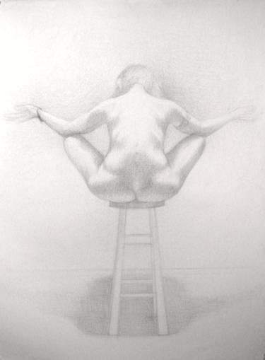 Nude on Stool from Back (after Mexico) thumb