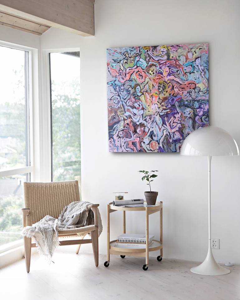 Original Abstract Expressionism Abstract Painting by Audrey Néron