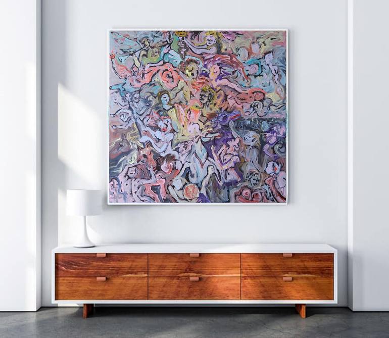 Original Abstract Expressionism Abstract Painting by Audrey Néron