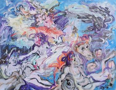 Print of Expressionism Classical mythology Paintings by Audrey Néron