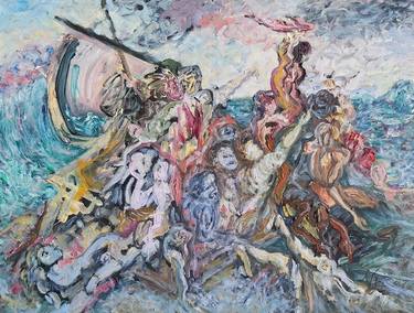Original Expressionism Classical Mythology Paintings by Audrey Néron