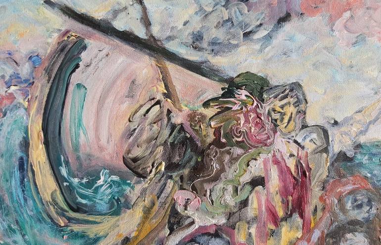 Original Expressionism Classical Mythology Painting by Audrey Néron