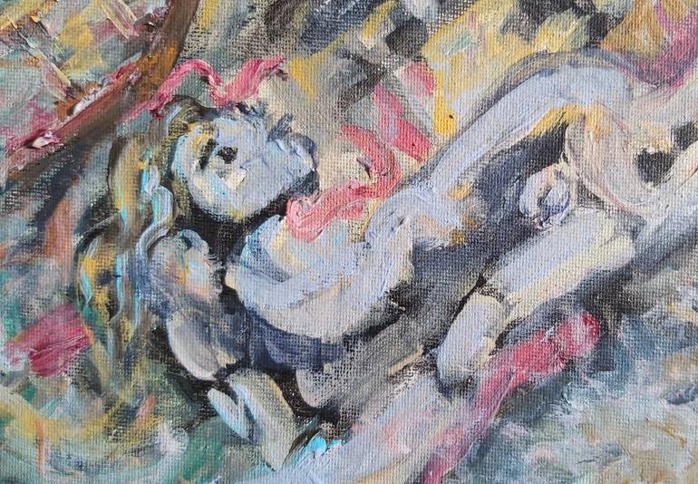Original Expressionism Classical Mythology Painting by Audrey Néron