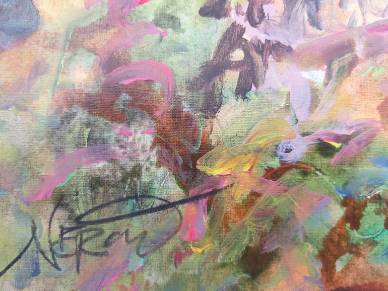 Original Abstract Expressionism Love Painting by Audrey Néron