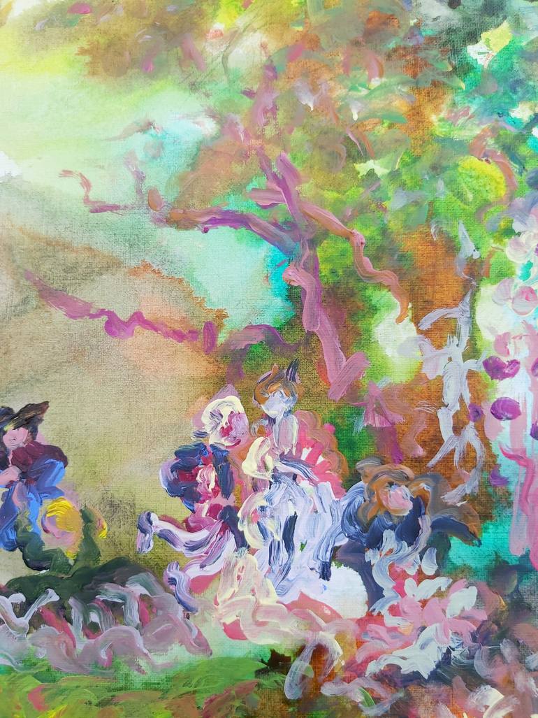 Original Abstract Expressionism Love Painting by Audrey Néron