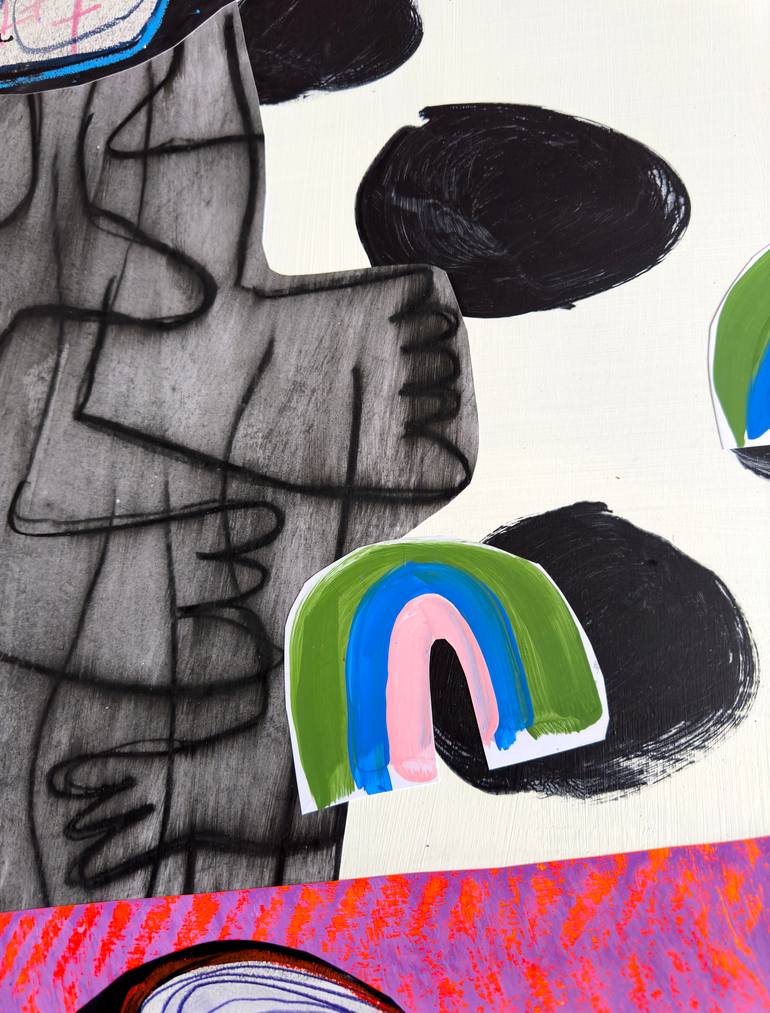 Original Abstract Expressionism Abstract Mixed Media by Alice Boyle