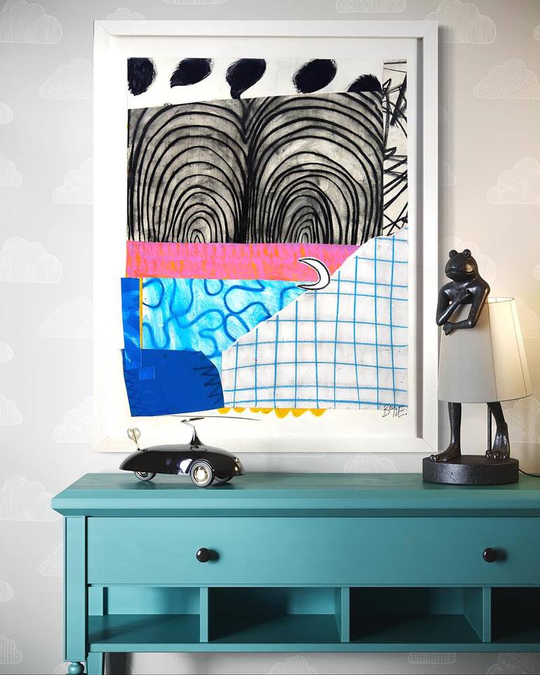 Original Abstract Expressionism Abstract Mixed Media by Alice Boyle