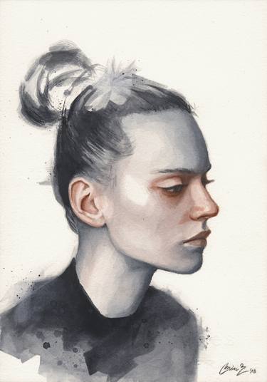 Print of Portraiture Portrait Paintings by Miroslav Zgabaj