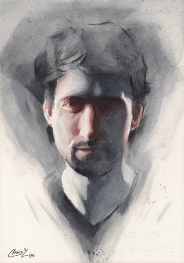 Print of Portraiture Portrait Paintings by Miroslav Zgabaj