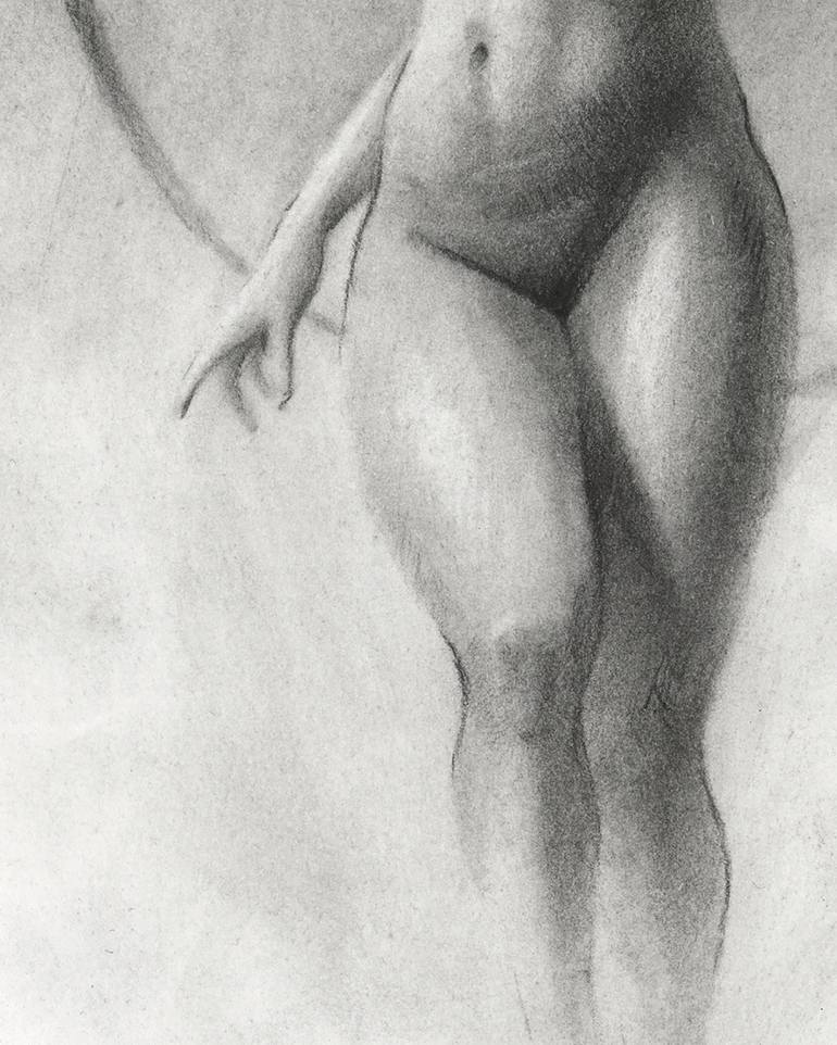 Original Realism Body Drawing by Miroslav Zgabaj