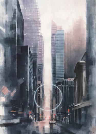 Original Realism Cities Paintings by Miroslav Zgabaj