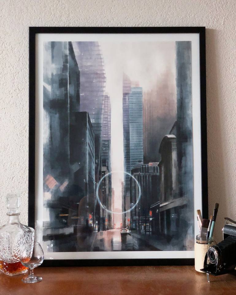 Original Cities Painting by Miroslav Zgabaj