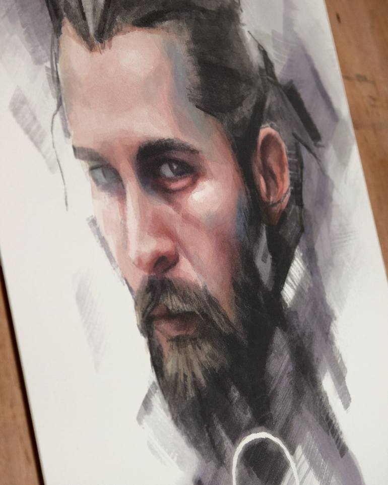 Original Portraiture Portrait Painting by Miroslav Zgabaj