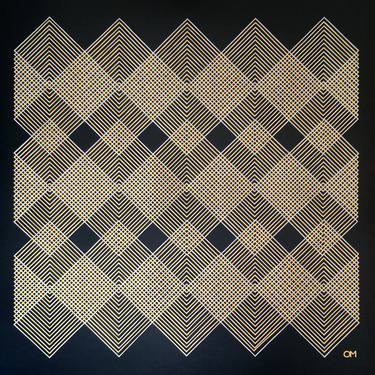 Original Abstract Geometric Collage by Roberta Blonkowski