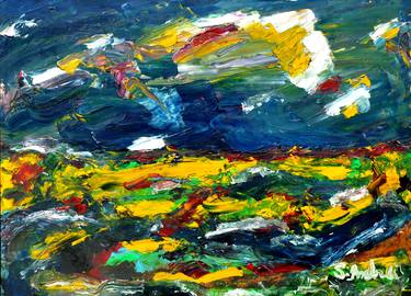Original Abstract Expressionism Landscape Paintings by Noktys Art