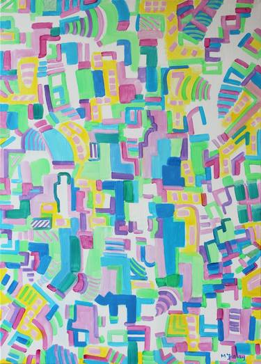 Original Abstract Paintings by Michael Finlay