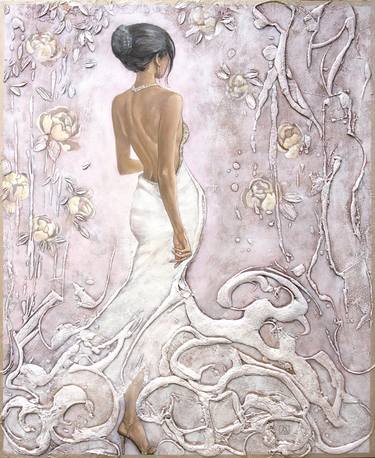 Original Figurative Women Mixed Media by MARIANA KALACHEVA