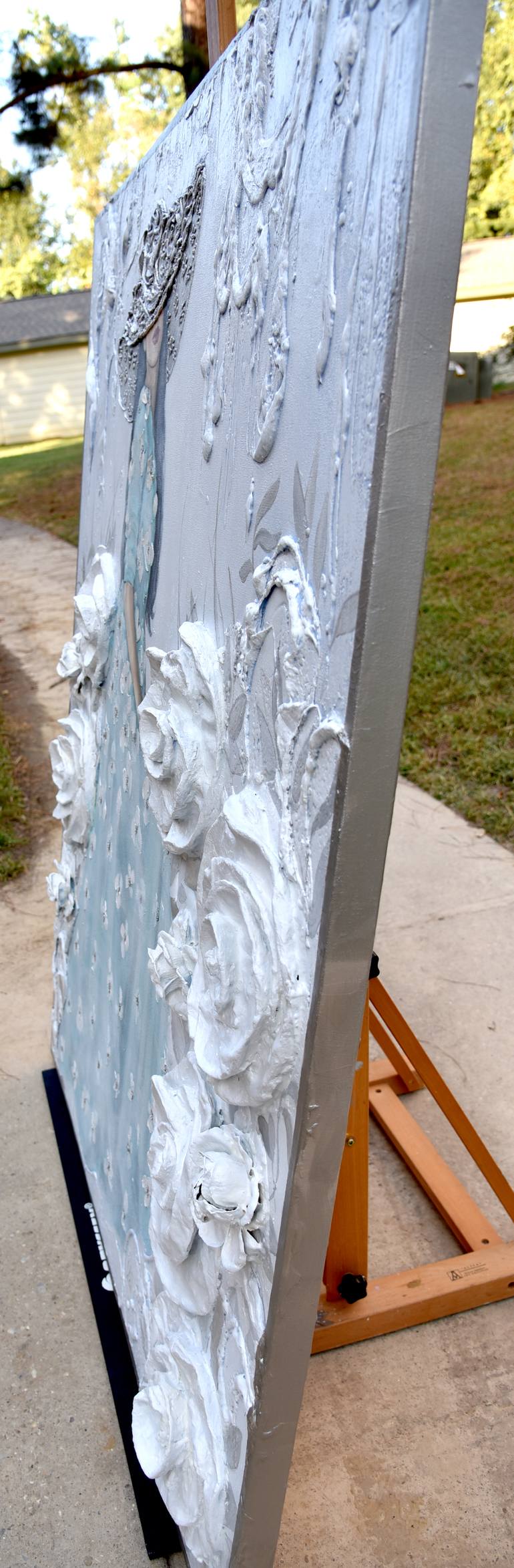 Original 3d Sculpture Portrait Mixed Media by Mariana Kalacheva