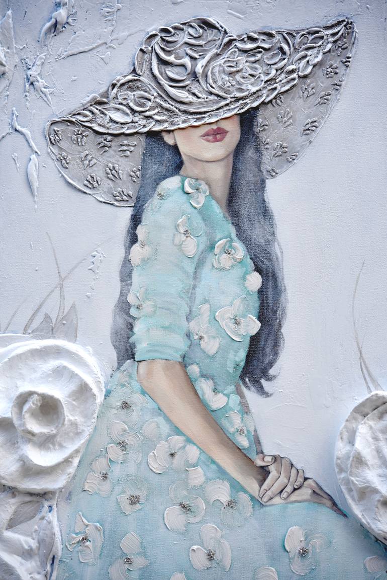 Original 3d Sculpture Portrait Mixed Media by Mariana Kalacheva