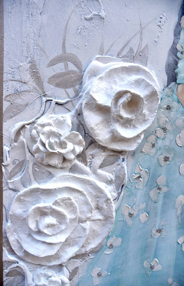 Original 3d Sculpture Portrait Mixed Media by Mariana Kalacheva