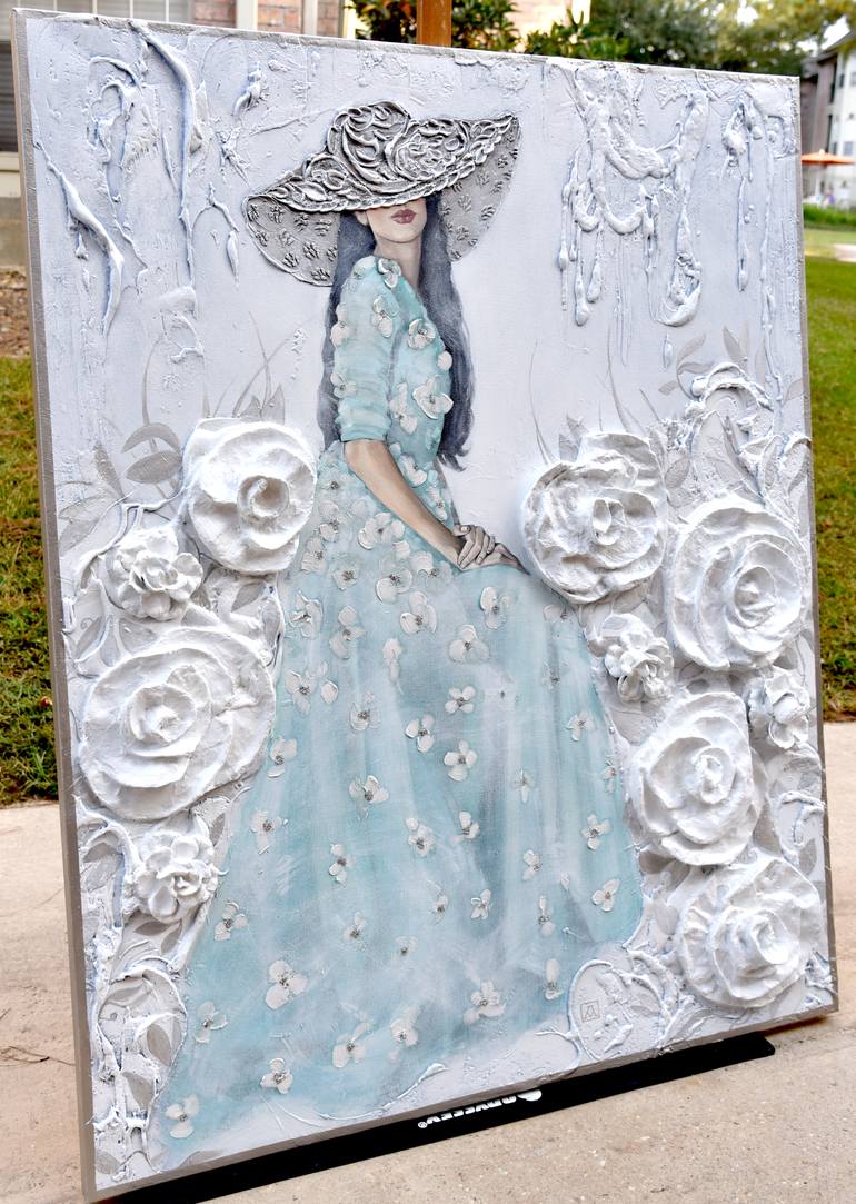 Original 3d Sculpture Portrait Mixed Media by Mariana Kalacheva