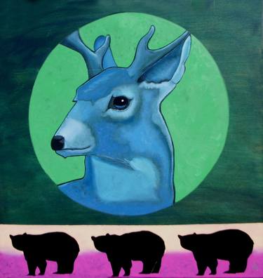 Original Modern Animal Paintings by Blaine White