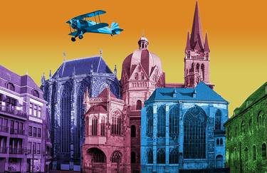 Colourful Aachen Cathedral - Limited Edition of 10 thumb