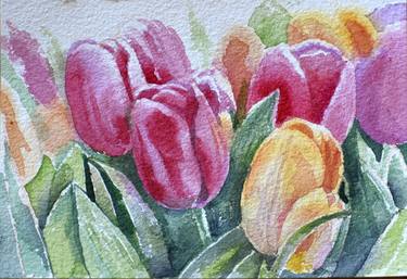 Original Illustration Floral Painting by Ivelina Ivanova