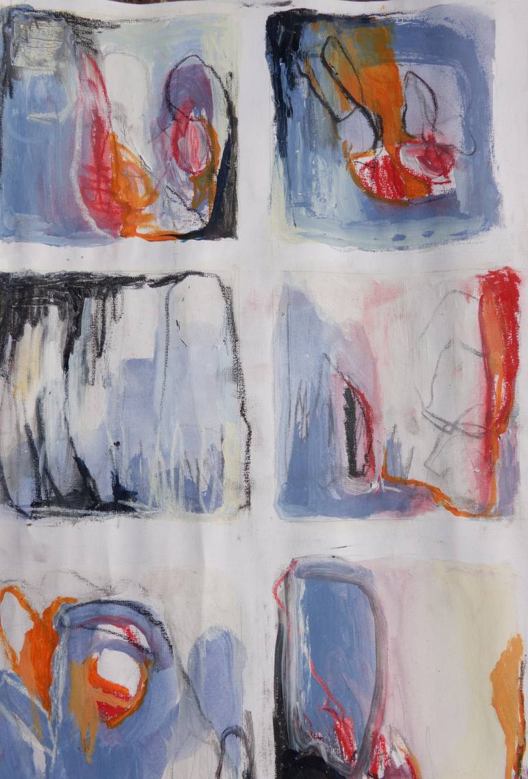 Original Abstract Expressionism Abstract Painting by Marina Ichikawa