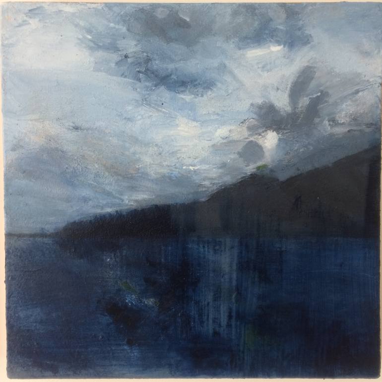 Original Abstract Expressionism Seascape Painting by Jane Martin