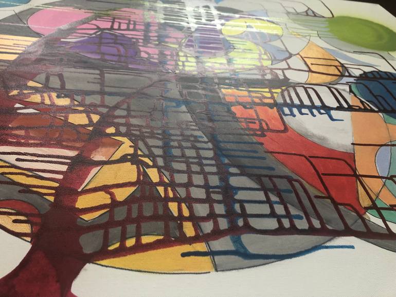 Original Abstract Expressionism Abstract Painting by Aatmica Ojha