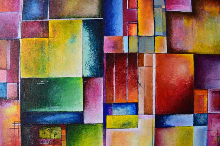 Original Fine Art Abstract Painting by Aatmica Ojha