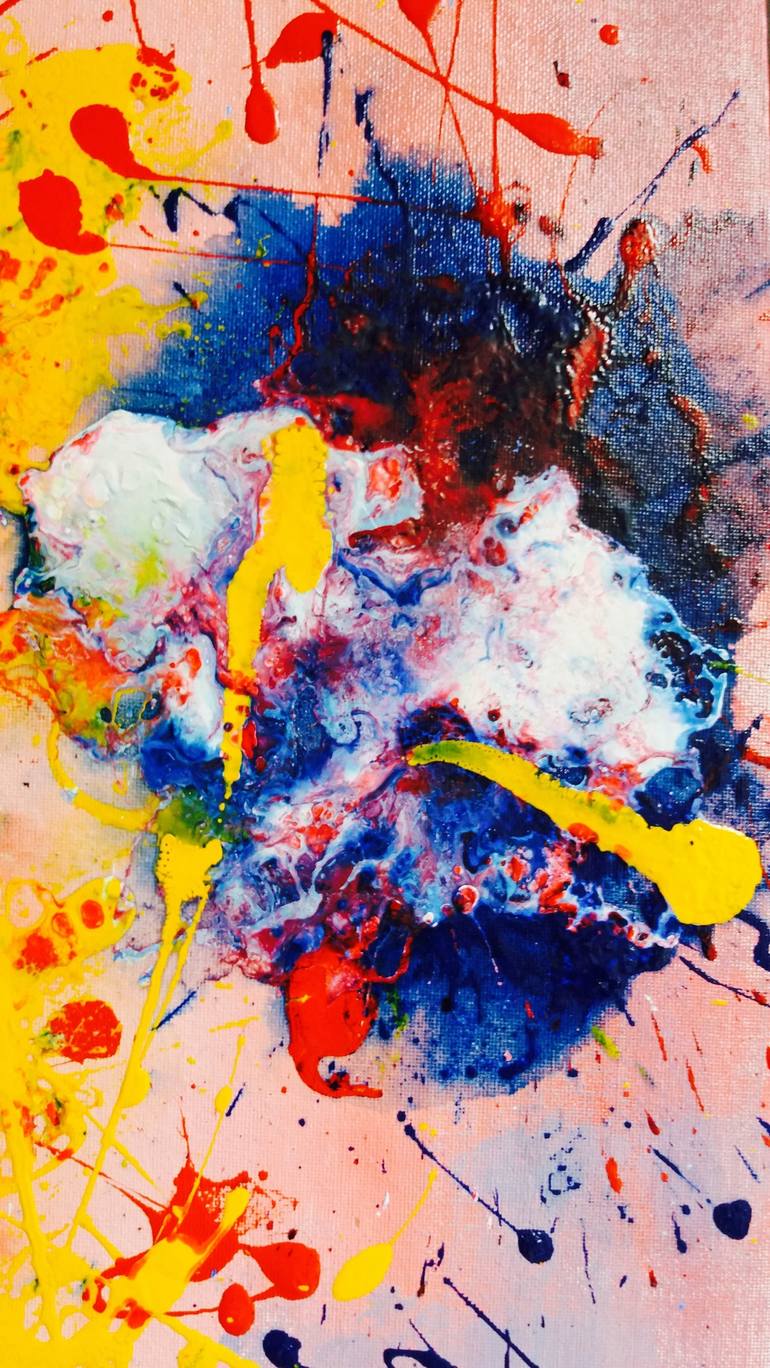 Original Abstract Expressionism Abstract Painting by Aatmica Ojha