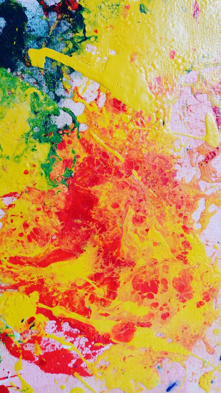 Original Abstract Expressionism Abstract Painting by Aatmica Ojha