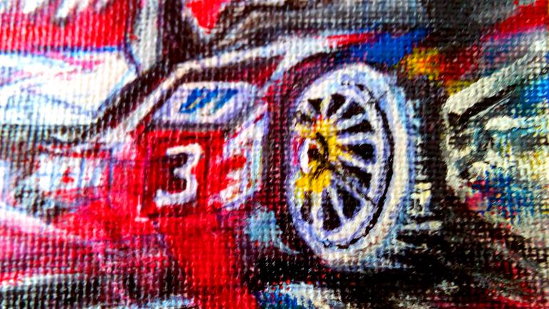 Original Fine Art Automobile Painting by Aatmica Ojha