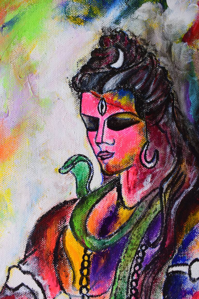 Original Conceptual Religion Painting by Aatmica Ojha