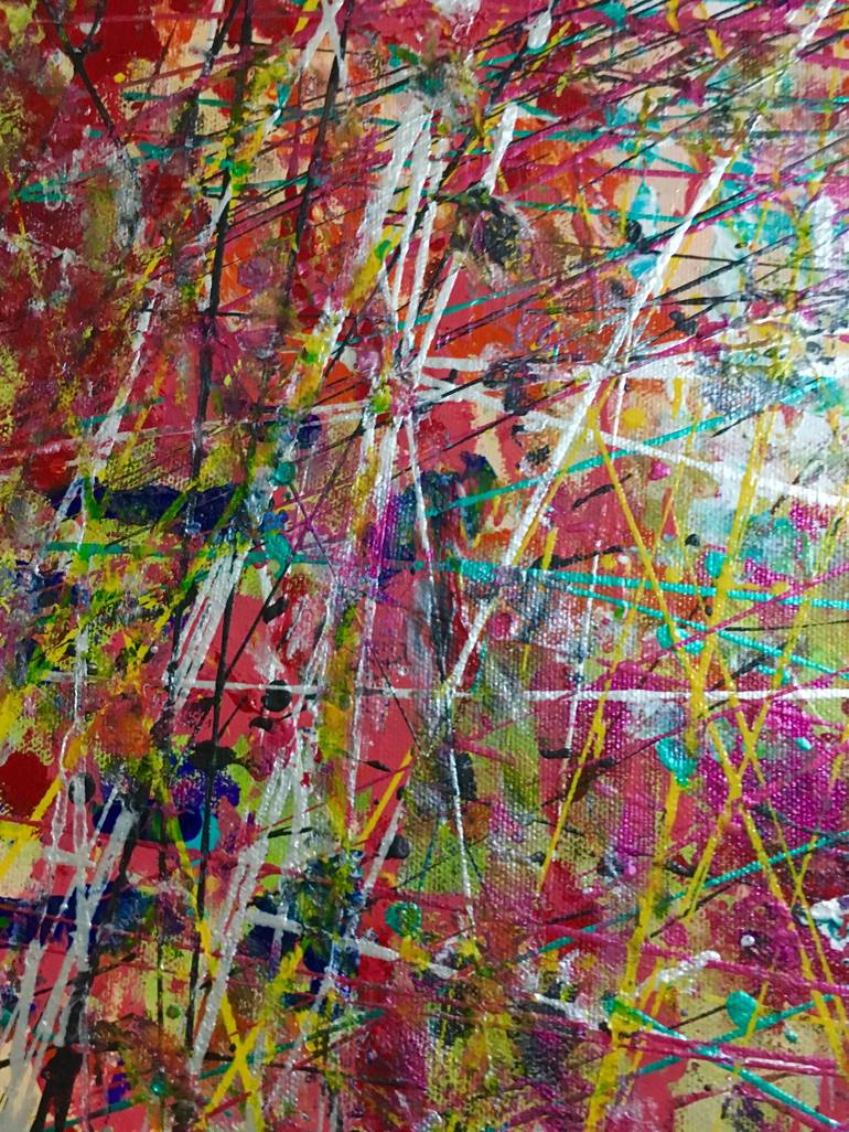 Original Abstract Expressionism Abstract Painting by Aatmica Ojha