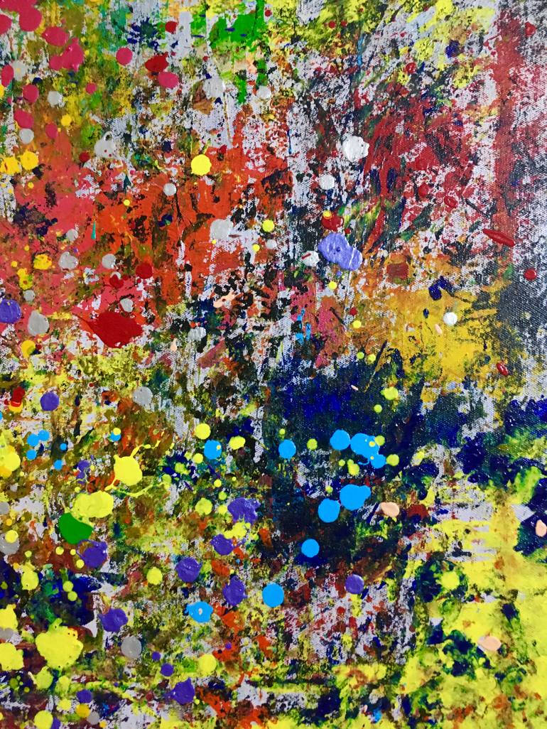 Original Abstract Expressionism Abstract Painting by Aatmica Ojha