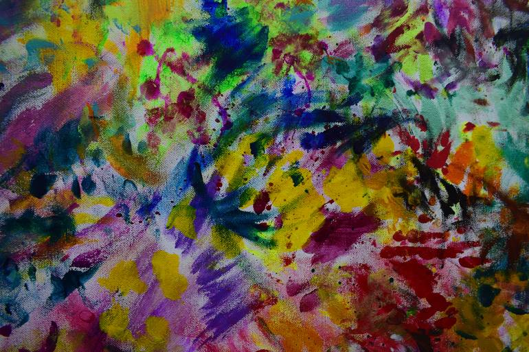 Original Abstract Expressionism Abstract Painting by Aatmica Ojha